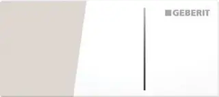 Geberit Sigma 70 Кнопка дистанционного смыва для инсталляции Sigma 8, стекло, цвет: белый глянцевый 115.635.SI.1