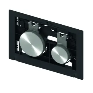 Tece Loop Кнопка смыва для унитаза, без панели с покр. от отпечатков, пластик, цвет: сталь, сатин 9240669