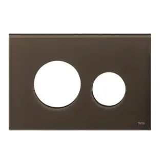 Tece Loop Кнопка смыва для унитаза, внешняя панель без клавиш, стекло, цвет: кофейный-коричневый 9240678