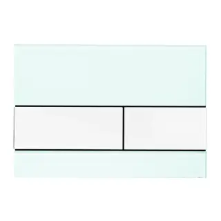 Tece Square Кнопка смыва для унитаза, стекло, цвет: мятный зеленый/белый 9240803