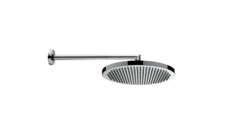 Bossini Apice Верхний душ d28 см, 1 вид струи, кронштейн настенный 33 см, цвет: chrome H70430H.030