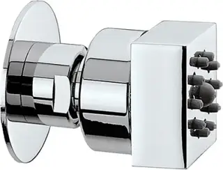Bossini Cubic-Gom Душевая форсунка настенная d4,5x5,4 см, цвет: chrome I00135.030