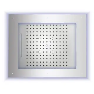 Bossini Frame Потолочный душ встраиваемый 60x50 см, 3 вида струи, LED RGB, цвет: chrome HI0930.030