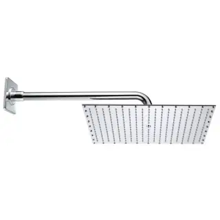 Bossini Rectangular Верхний душ 40 см, 1 вид струи, кронштейн настенный 38 см, цвет: chrome H77604.030