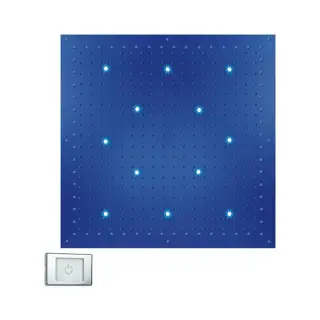 Bossini Dream Потолочный душ встраиваемый 100 см, 1 вид струи, LED RGB, цвет: chrome WI0373.030