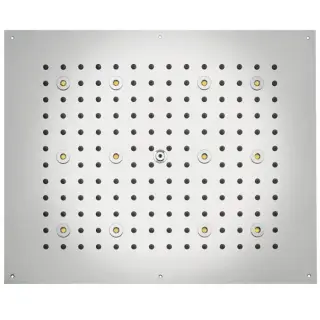 Bossini Rectangular Потолочный душ встраиваемый 57x47 см, 1 вид струи, LED RGB, цвет: chrome H37455.030