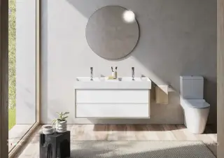 Catalano Comfort Раковина подвесная 120x47x15,5h см, с переливом, покр Cataglaze, цвет: белый глянц. 0221220001