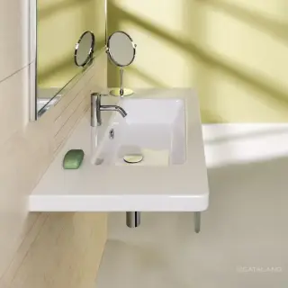 Catalano Comfort Раковина подвесная 100x48x18h см, 1 отв, с переливом, Cataglaze, цвет: белый глянц. 1100LI00