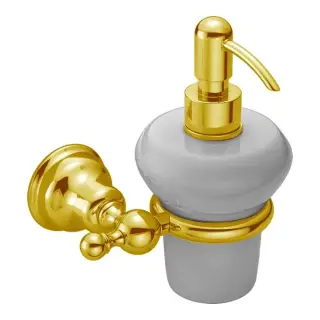 Cisal Arcana Дозатор подвесной керамический, цвет: 24K Gold AR09062024