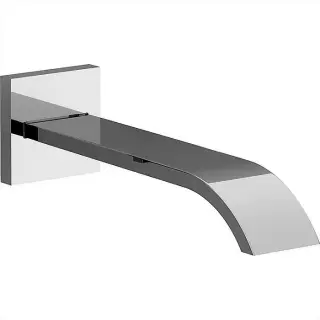 Cisal Wave Излив настенный 24,5 см, для ванны, цвет: Chrome WA00024021