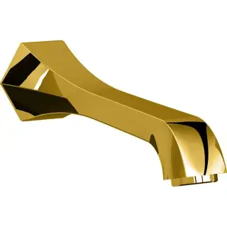 Cisal Cherie Излив настенный 20 см, для ванны, цвет: 24K Gold CE00024024