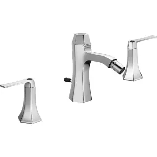 Cisal Cherie Смеситель для биде на 3 отверстия, цвет: Chrome/Matt Black CF0012206T