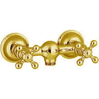 Cisal Arcana Смеситель двухвентильный настенный для душа, цвет: 24K Gold AC00044124