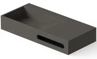 Dea Design Раковина накладная 90x42x15h см, Solid Surface, цвет: graphite DD9064 900 5