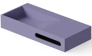 Dea Design Раковина накладная 90x42x15h см, Solid Surface, цвет: lilac DD9064 900 14