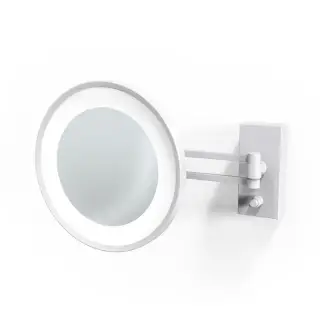 Decor Walther BS 36/V LED Косметическое зеркало 22 см, подвесное, цвет белый матовый 0122250