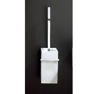 Decor Walther Porzellan DW 6201 Ершик для унитаза подвесной с керамической колбой, цвет: хром 0840600