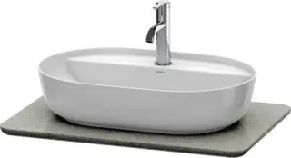 Duravit Luv Столешница для раковины 68,8x47,5x2h см, цвет: кварц. камень серый структ. LU946503333