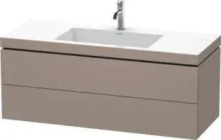 Duravit L-Cube Тумба с раковиной подвесная и 2-мя ящ. 120x48x50h см, цвет: базальт мат. LC6929N4343