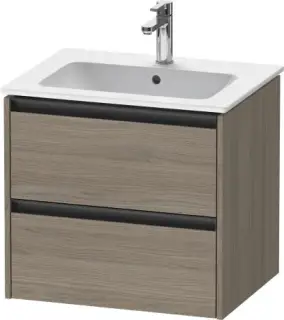 Duravit Ketho.2 Тумба под раковину подвесн. с 2-мя ящ. 61x48x55h см, цвет: дуб терра K25262035350000