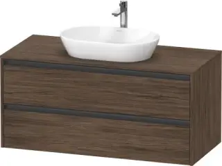 Duravit Ketho.2 Тумба под раковину с 2-мя ящ. 120x55x56,8h см, цвет: орех темн. K24897021210000