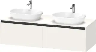 Duravit Ketho.2 Тумба под две раковины 160x55x45,9h см, цвет: белый супермат. K24889B84840000