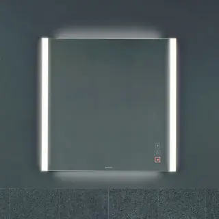 Duravit XViu Зеркало с подсветкой 80x82xh4 cм, цвет матовый черный XV70420B2B2