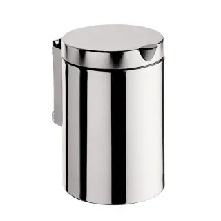 Emco System2 Ведро для мусора с крышкой 3 л, подвесная модель, цвет: хром 3553 001 00