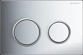 Geberit Omega 20 Кнопка смыва для интсалляции, пластик, цвет: хром глянцевый, окантовка хром матовый 115.085.KH.1