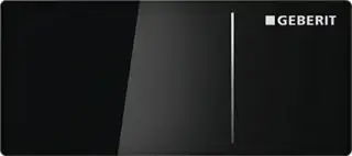 Geberit Sigma 70 Кнопка дистанционного смыва для инсталляции Sigma 8, стекло, цвет: черный глянцевый 115.635.SJ.1