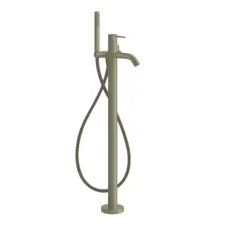 Gessi 316 Bath-Shower Смеситель для ванны напольный, с душем, внеш. часть, цвет: brushed brass PVD 54028#727