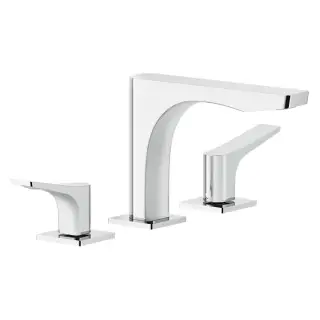 Gessi Rilievo Смеситель для раковины на 3 отв., излив 15,4 cм, цвет хром 59012#031