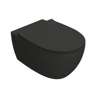 Globo 4All Унитаз подвесной безободковый, с креплением, 54х36 см, цвет: smoke матовый MDS03SK