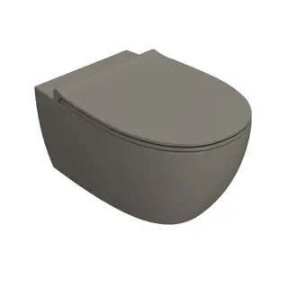 Globo 4All Унитаз подвесной безободковый, с креплением, 54х36 см, цвет: agata матовый MDS03AT