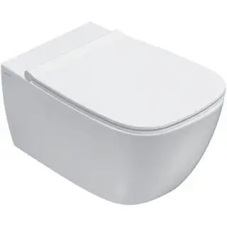 Globo Genesis Унитаз подвесной безободковый, с креплением 36x55 см, цвет: белый глянцевый GNS02BI