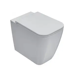 Globo Stone Унитаз приставной безободковый без крышки, с креплением, 36x52 см, цвет: белый глянцевый ST004BI