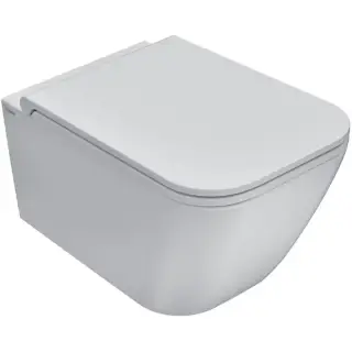 Globo Stone Унитаз подвесной безободковый, с креплением, 36x52 см, цвет: белый глянцевый STS05BI