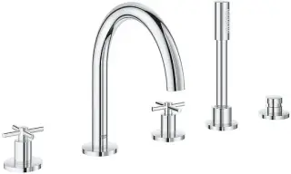 Grohe Atrio New Смеситель на борт ванны, с ручным душем, 5 отверстий, цвет: хром 19923003