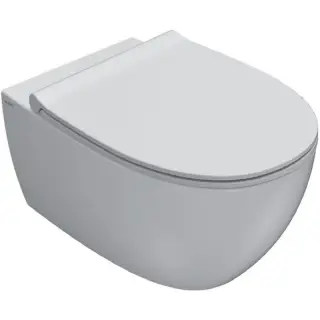 Globo 4All Унитаз подвесной безободковый, с креплением, 36x54 см, цвет: bianco матовый MDS03BO