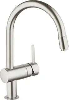 Grohe Minta Смеситель для кухни, с вытяжным изливом, цвет: суперсталь 32918DC0