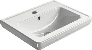 GSI Classic Раковина подвесная 60x46 см, 1 отверстие, с переливом, без д/к, цвет: белый глянцевый 8731111