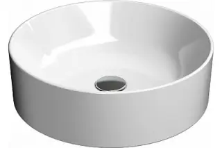 GSI Kube Раковина чаша d45x13h см, без перелива, без д/к, цвет: белый глянцевый 942711