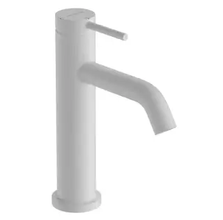 Hansgrohe Tecturis S Смеситель для раковины однорычажный, с донным клапаном, цвет: матовый белый 73314700