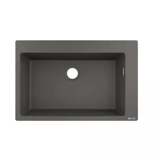 Hansgrohe S51 Кухонная мойка встраиваемая сверху 1 чаша 77x51 см, цвет: серый камень 43313290