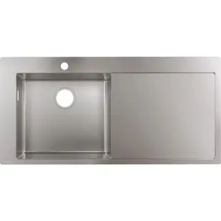 Hansgrohe S71 Кухонная мойка встраиваемая сверху 1 чаша 104,5x51 см, цвет: нержавеющая сталь 43331800