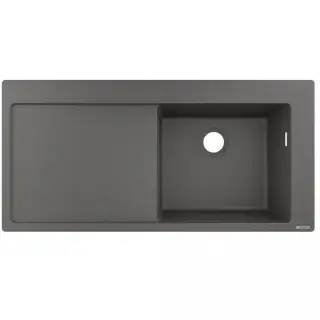 Hansgrohe S51 Кухонная мойка встраиваемая сверху 1 чаша 105x51 см, цвет: серый камень 43314290