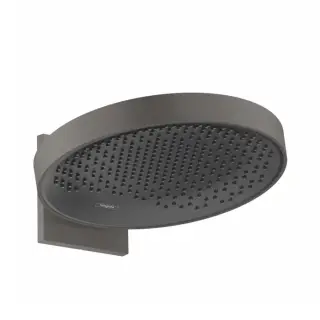 Hansgrohe Rainfinity Верхний душ 36 см, 1 режим, настенное крепление, цвет: шлифованный черный хром 26230340