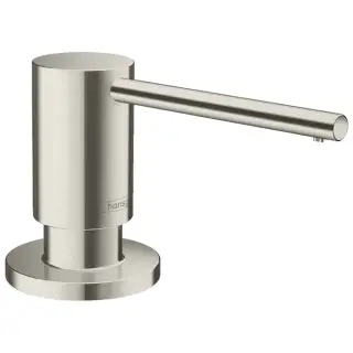 Hansgrohe A41 Дозатор для кухни встраиваемый для жидкого мыла, латунь цвет: нержавеющая сталь 40438800