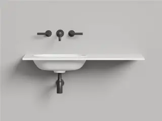 Salini Onda Edge Oval S-Stone Раковина столешница 200х70х14,6 h см, с переливом, цвет: белый матовый 14022041MN