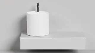 Salini Armonia Round Top 03 S-Stone Раковина чаша, круглая, 45х45х45h см, цвет: белый матовый 130423TM